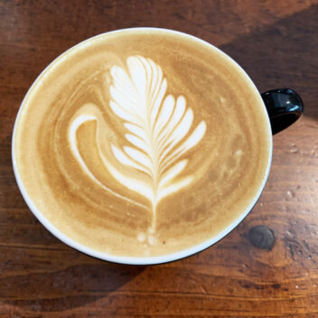 Latte at Affogato Cafe