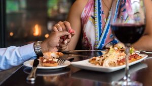 Couple Dining at Deerhurst Resort