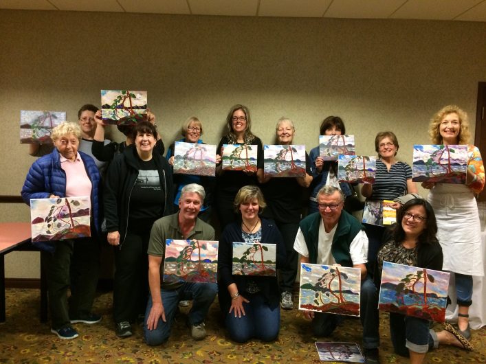 Artists at Paint Night